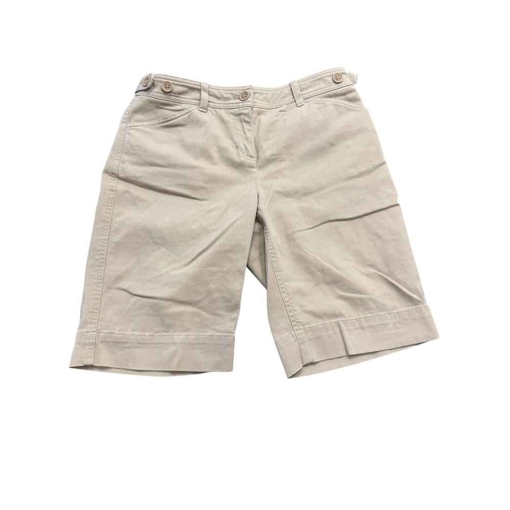 IZOD Saltwater Men's Chino Shorts Size 38 x 9.5 Gray Flat Front Casual Summer